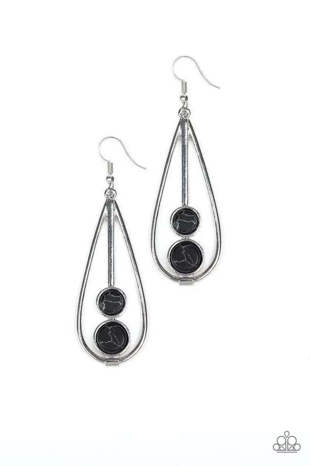 Earrings Paparazzi Accessories Natural Nova Black Earrings Jewelry by Bretta