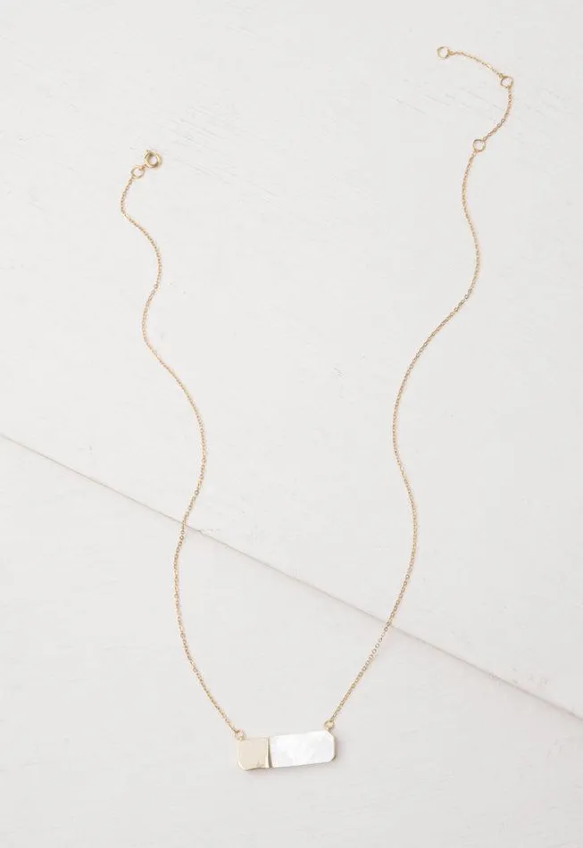 Gold and White Mother of Pearl Necklace Give Freedom to Women Starfish Project Necklaces