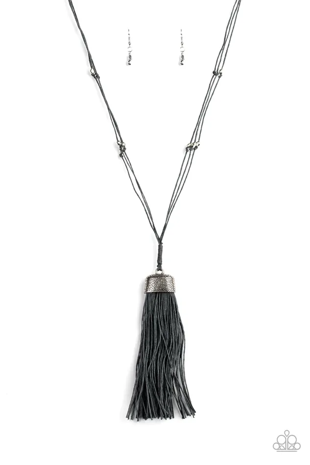 Necklaces Paparazzi Accessories Brush It Off Silver Necklace Jewelry by Bretta
