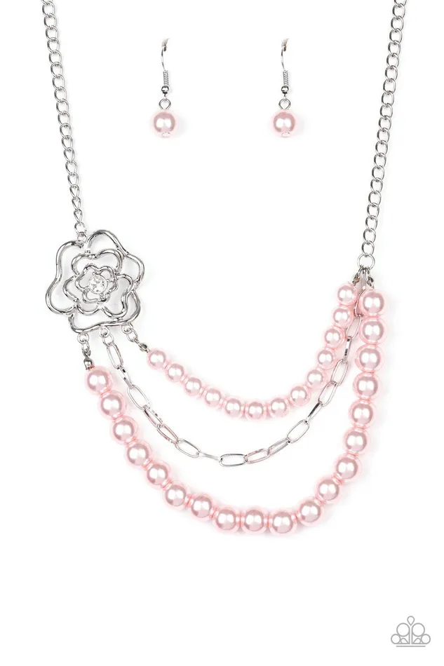 Necklaces Paparazzi Accessories Fabulously Floral Pink Necklace Jewelry by Bretta