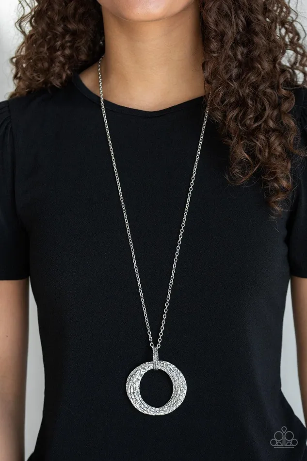 Paparazzi Accessories Necklaces Metal Marathon Silver Necklace Jewelry by Bretta Paparazzi Accessories Necklaces Metal Marathon Silver Necklace Jewelry by Bretta
