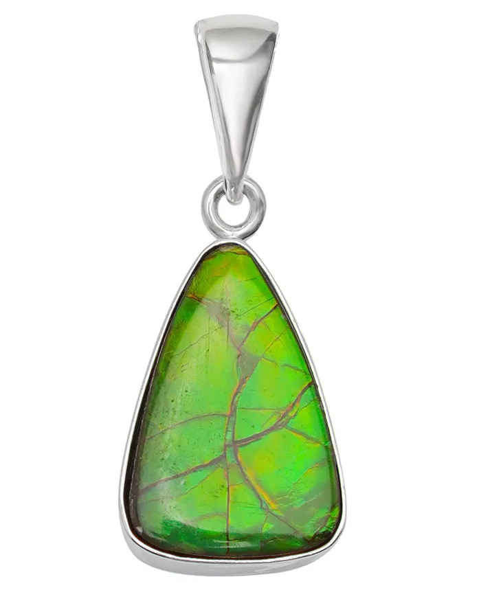 645 Ct Ammolite 925 Sterling Silver Necklace Pendant Jewelry YoTreasure Necklaces