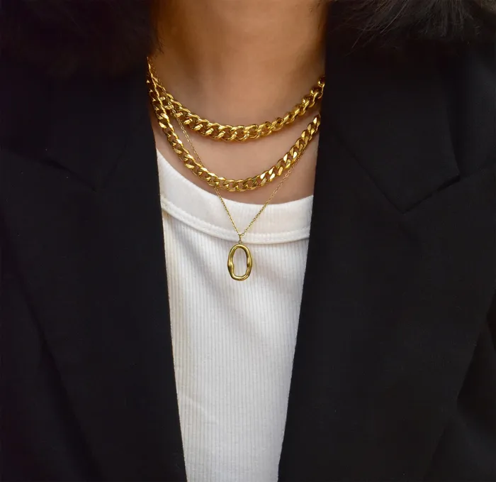 Mai Dsire MASON GOLD CUBAN CHAIN NECKLACE Necklaces