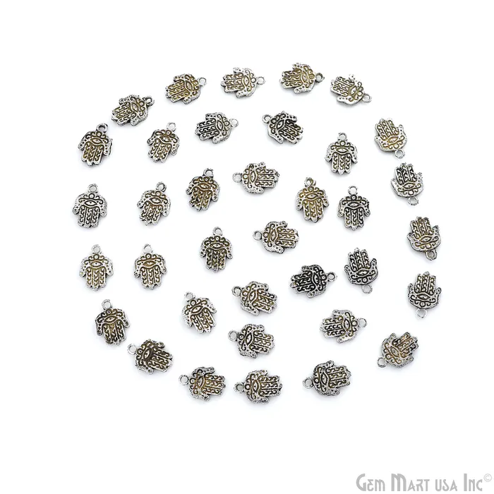Necklaces GemMartUSA Antique Brass Hamsa Hand Turkish Jewelry Charms Silver Boho Tribal Findings Hand of Fatima unique gift for her Ethnic Amulets Necklaces GemMartUSA Antique Brass Hamsa Hand Turkish Jewelry Charms Silver Boho Tribal Findings Hand of Fatima unique gift for her Ethnic Amulets