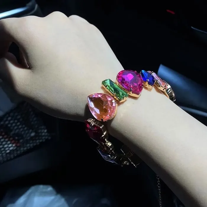 Necklaces Simple Style Rhinestone Irregular Necklace Luxury Design for Women Girls Statement Necklace and Bracelet Sweet T 52