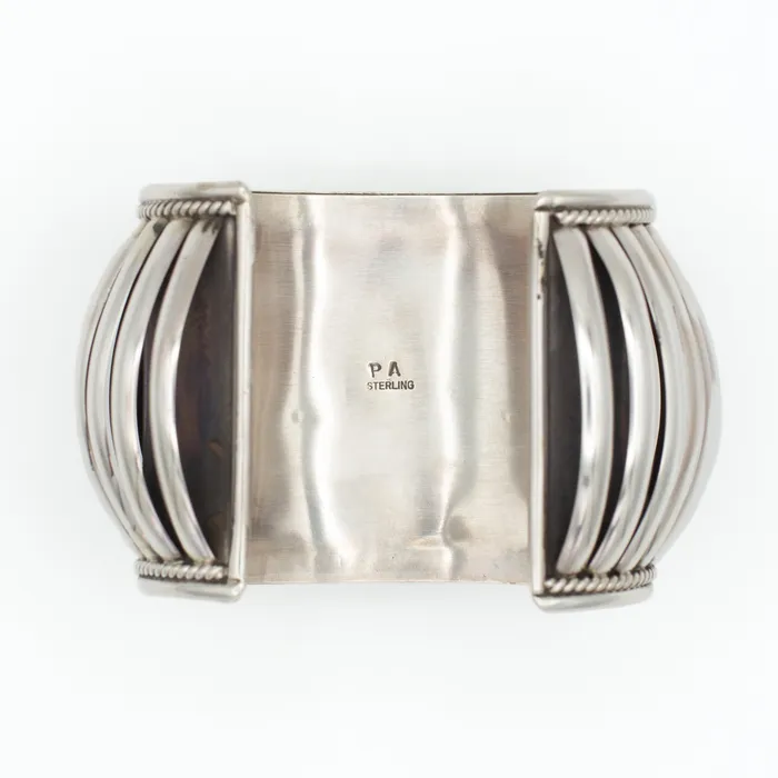Bracelets Pricilla Apache Navajo Handmade Sterling Silver Cuff Bracelet Crown Jewels Coin