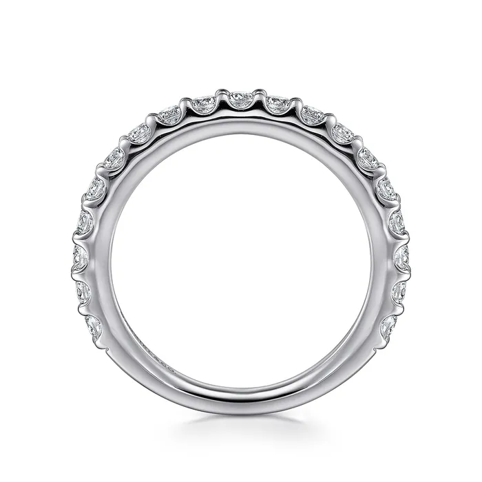 Rings GABRIEL CO Gabriel 14K White Gold 075ctw Diamond Wedding Band Rings GABRIEL CO Gabriel 14K White Gold 075ctw Diamond Wedding Band