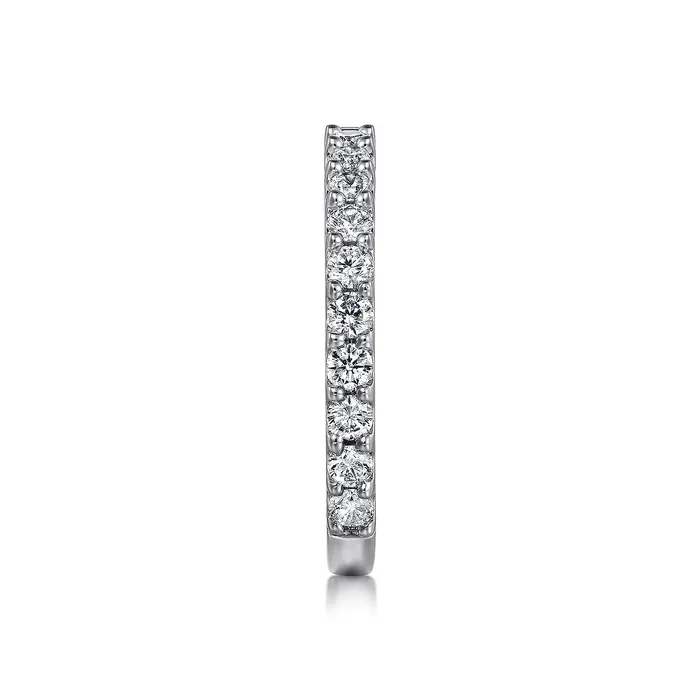 Rings GABRIEL CO Gabriel 14K White Gold 075ctw Diamond Wedding Band Rings GABRIEL CO Gabriel 14K White Gold 075ctw Diamond Wedding Band
